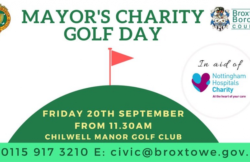 Darren Henry Broxtowe Mayors charity golf day
