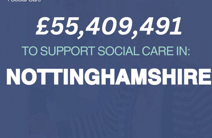 £55,409,491 to support social care in Nottinghamshire 