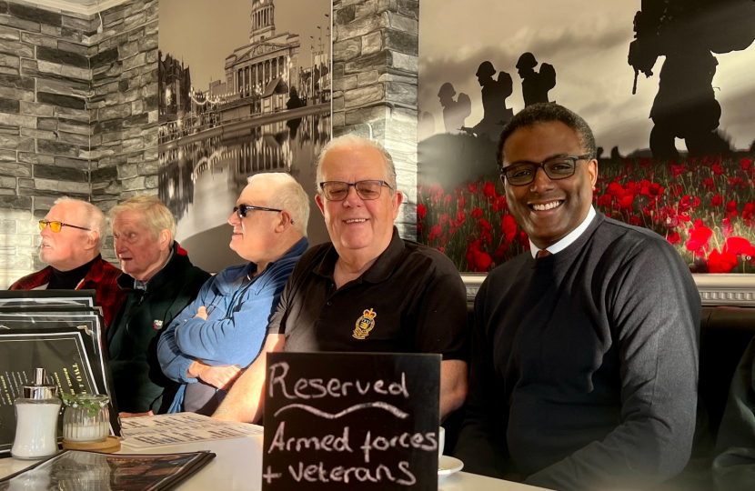 Darren Henry MP attends the Stapleford Armed Forces & Veterans Breakfast Club