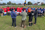 Darren Henry MP played in a charity football match in support of the Poppy Appeal