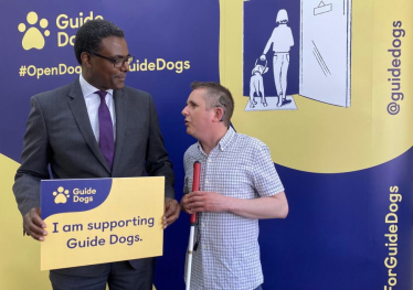Darren Henry met with representatives from Guide Dog