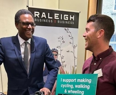 Darren Henry MP at the All-Party Parliamentary Group for Cycling and Walking Showcase